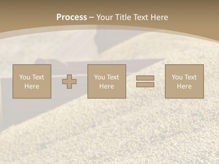 A Large Pile Of Grain Sitting On Top Of A Field PowerPoint Template