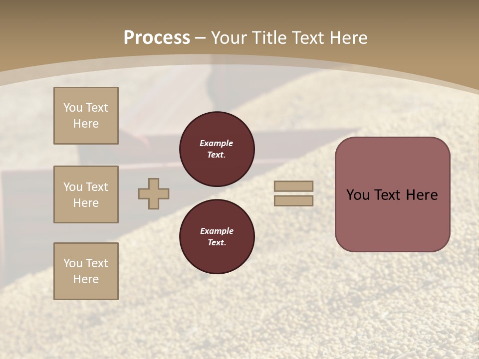 A Large Pile Of Grain Sitting On Top Of A Field PowerPoint Template
