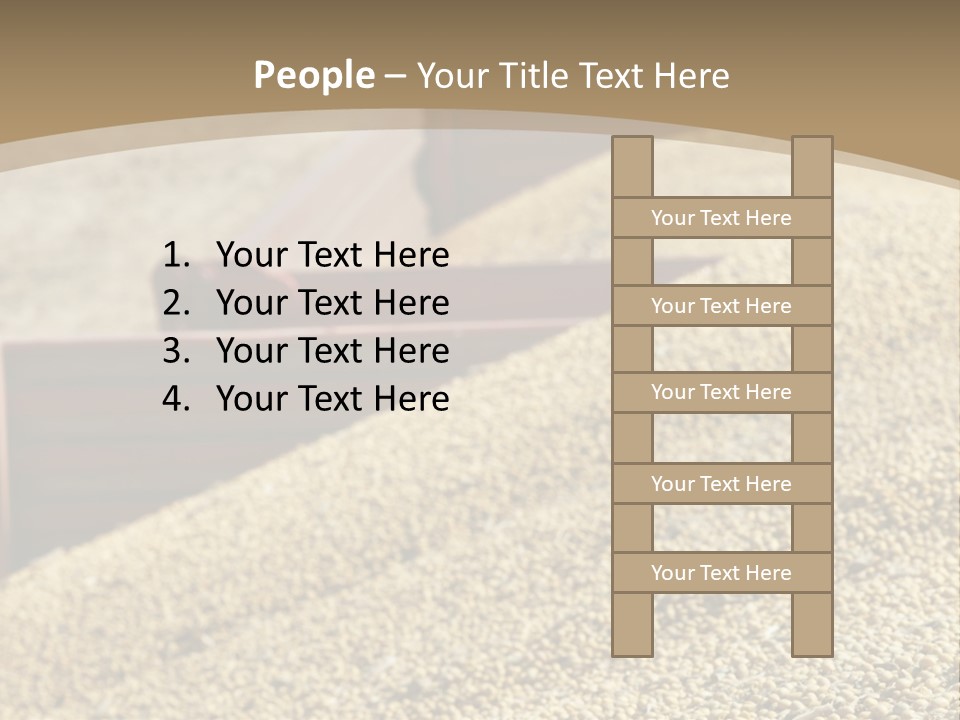 A Large Pile Of Grain Sitting On Top Of A Field PowerPoint Template