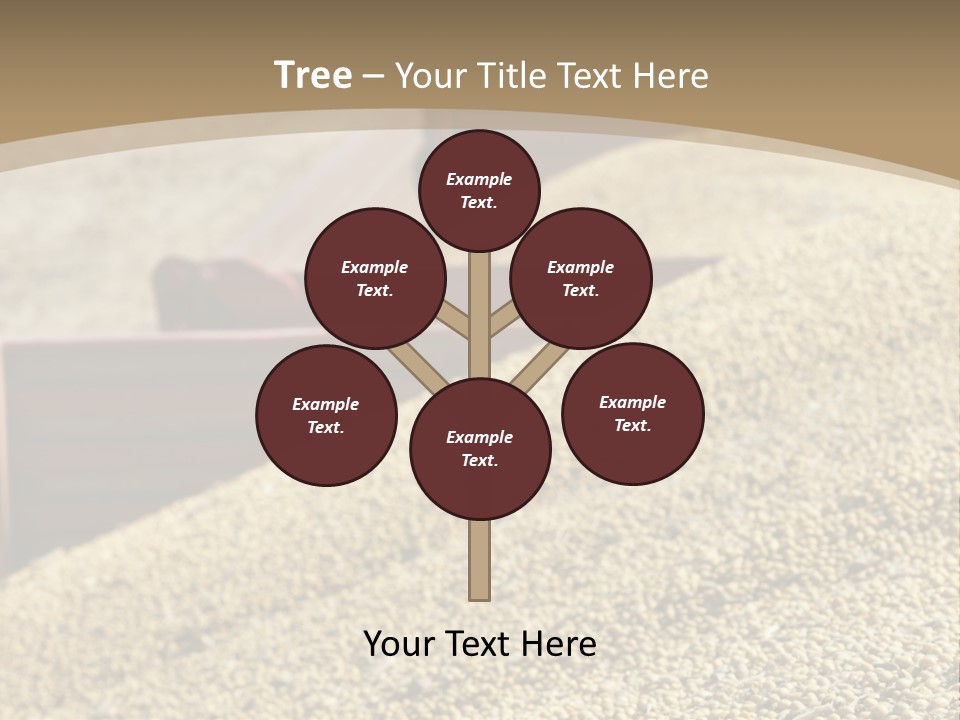 A Large Pile Of Grain Sitting On Top Of A Field PowerPoint Template