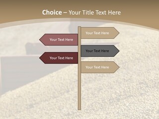 A Large Pile Of Grain Sitting On Top Of A Field PowerPoint Template