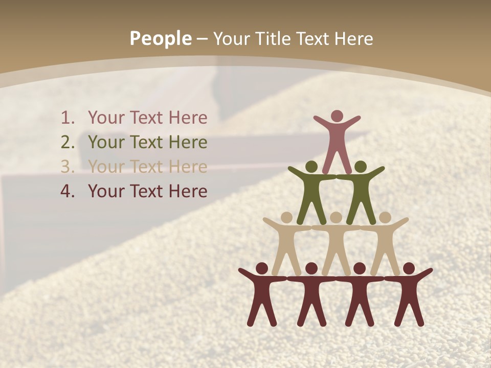 A Large Pile Of Grain Sitting On Top Of A Field PowerPoint Template