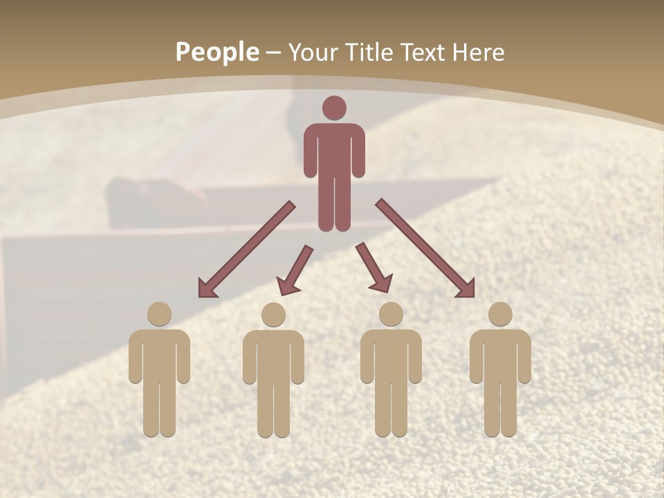 A Large Pile Of Grain Sitting On Top Of A Field PowerPoint Template
