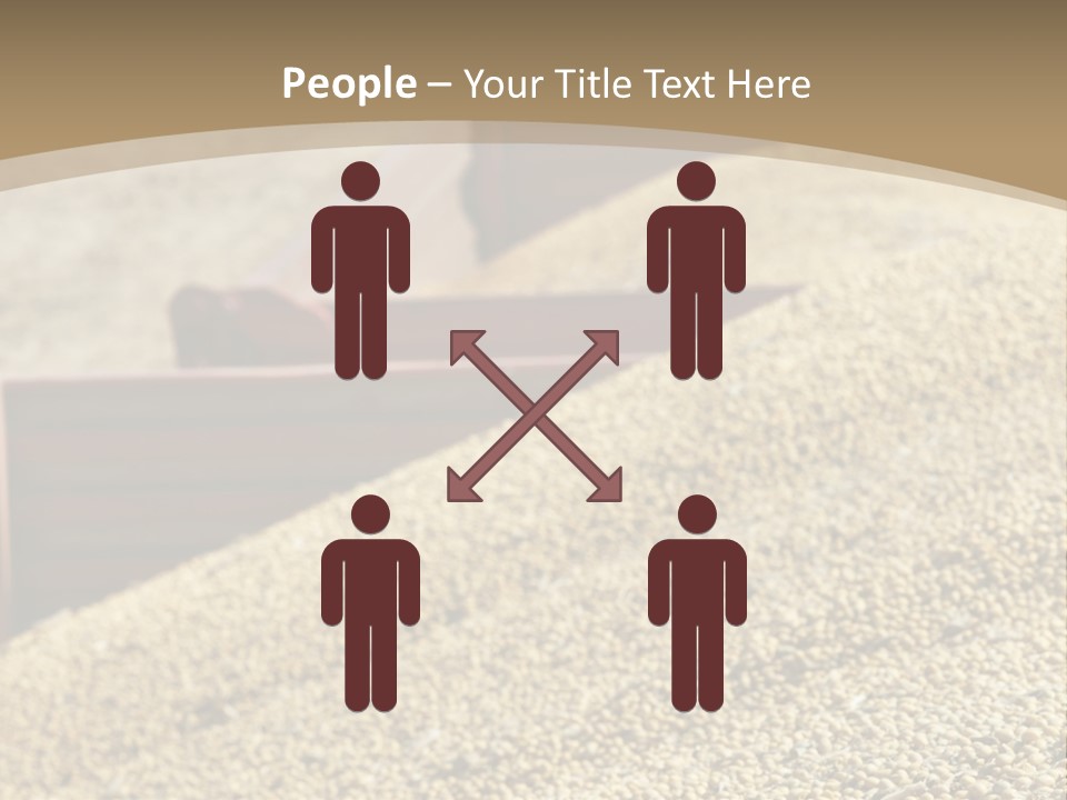 A Large Pile Of Grain Sitting On Top Of A Field PowerPoint Template