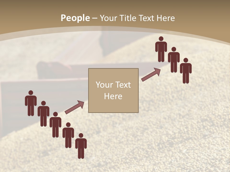 A Large Pile Of Grain Sitting On Top Of A Field PowerPoint Template