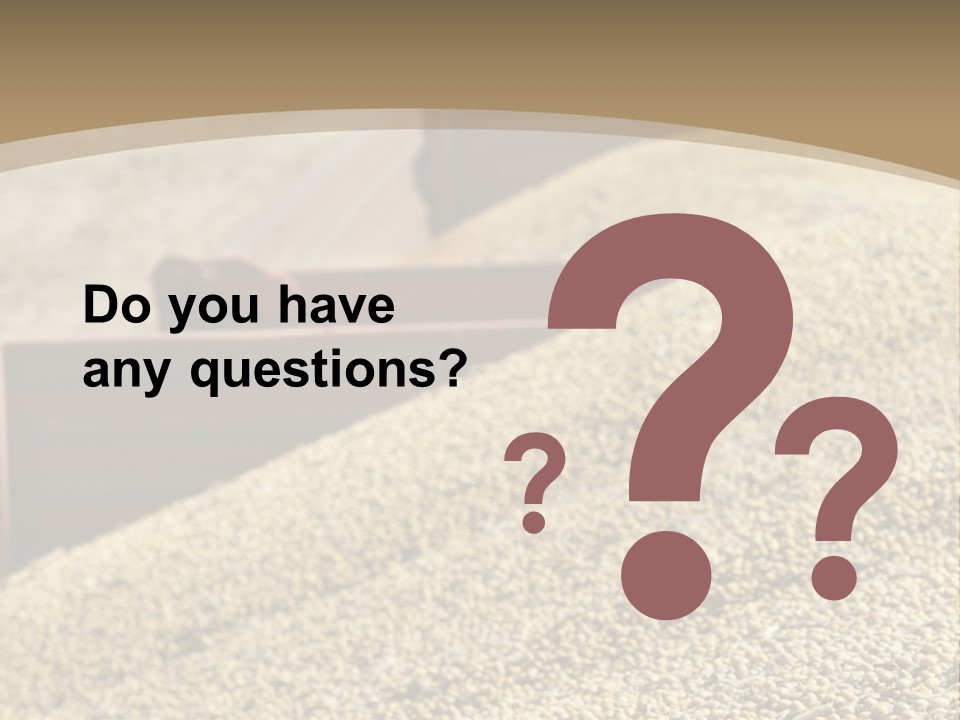 A Large Pile Of Grain Sitting On Top Of A Field PowerPoint Template