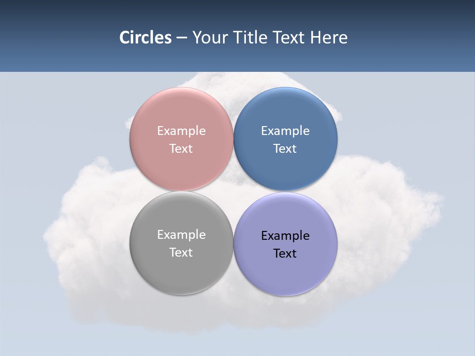 A Cloud With A House On Top Of It PowerPoint Template