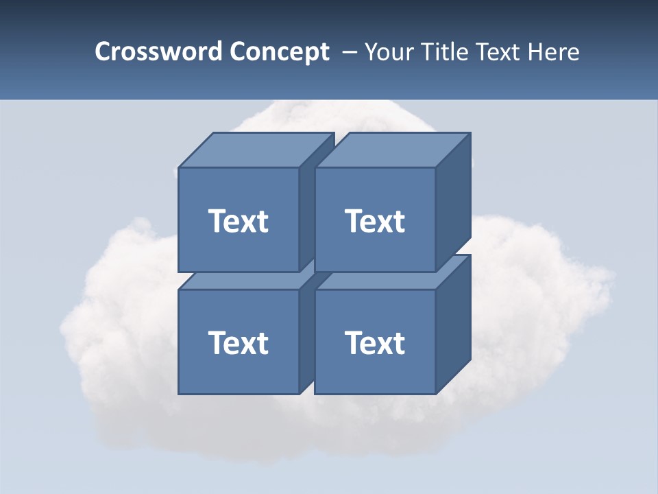 A Cloud With A House On Top Of It PowerPoint Template