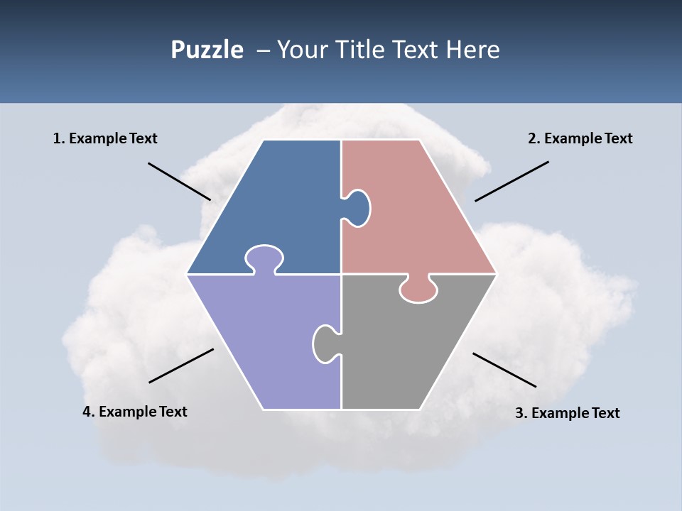 A Cloud With A House On Top Of It PowerPoint Template