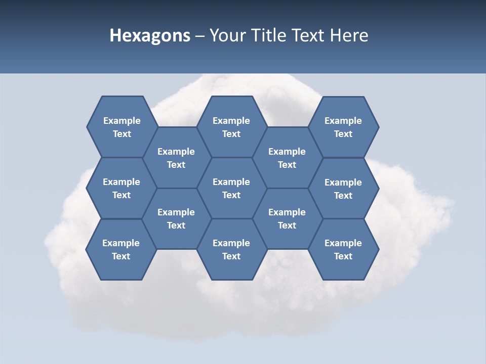 A Cloud With A House On Top Of It PowerPoint Template