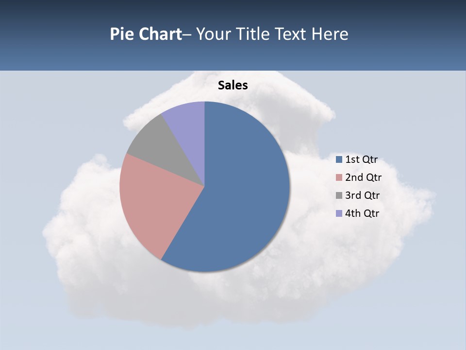A Cloud With A House On Top Of It PowerPoint Template