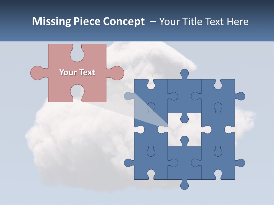 A Cloud With A House On Top Of It PowerPoint Template
