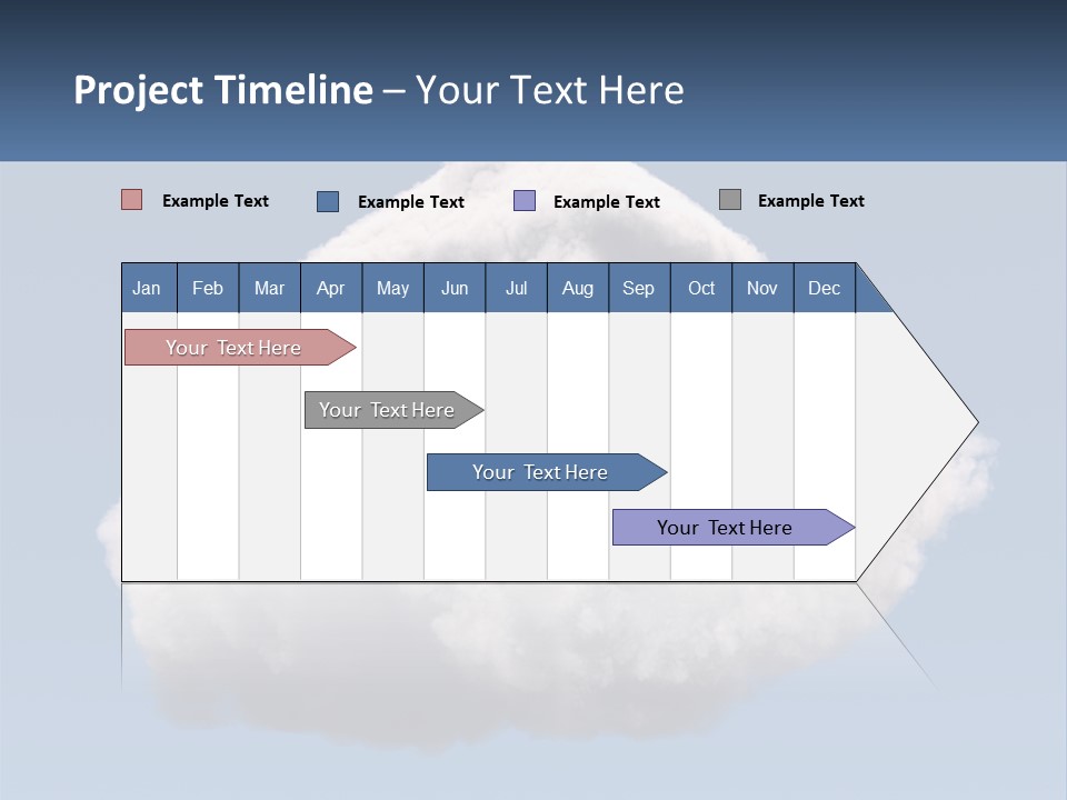 A Cloud With A House On Top Of It PowerPoint Template