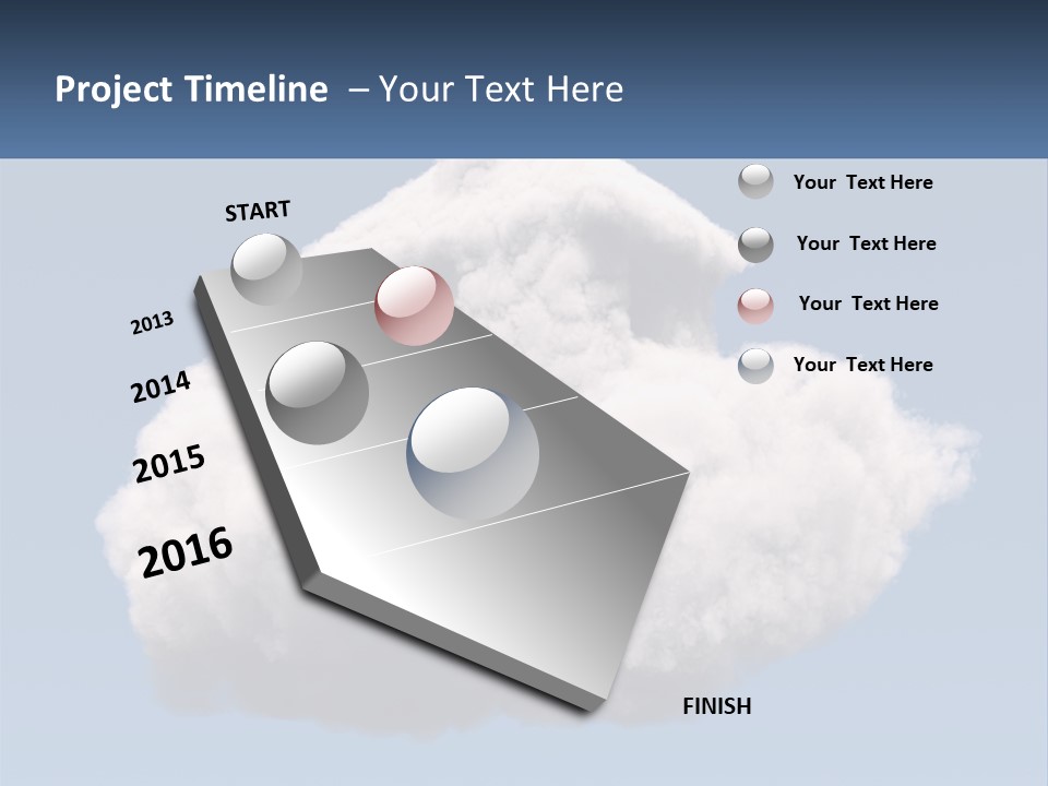 A Cloud With A House On Top Of It PowerPoint Template
