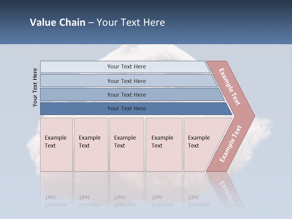 A Cloud With A House On Top Of It PowerPoint Template