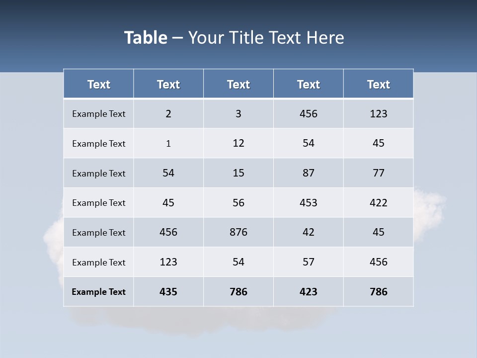 A Cloud With A House On Top Of It PowerPoint Template