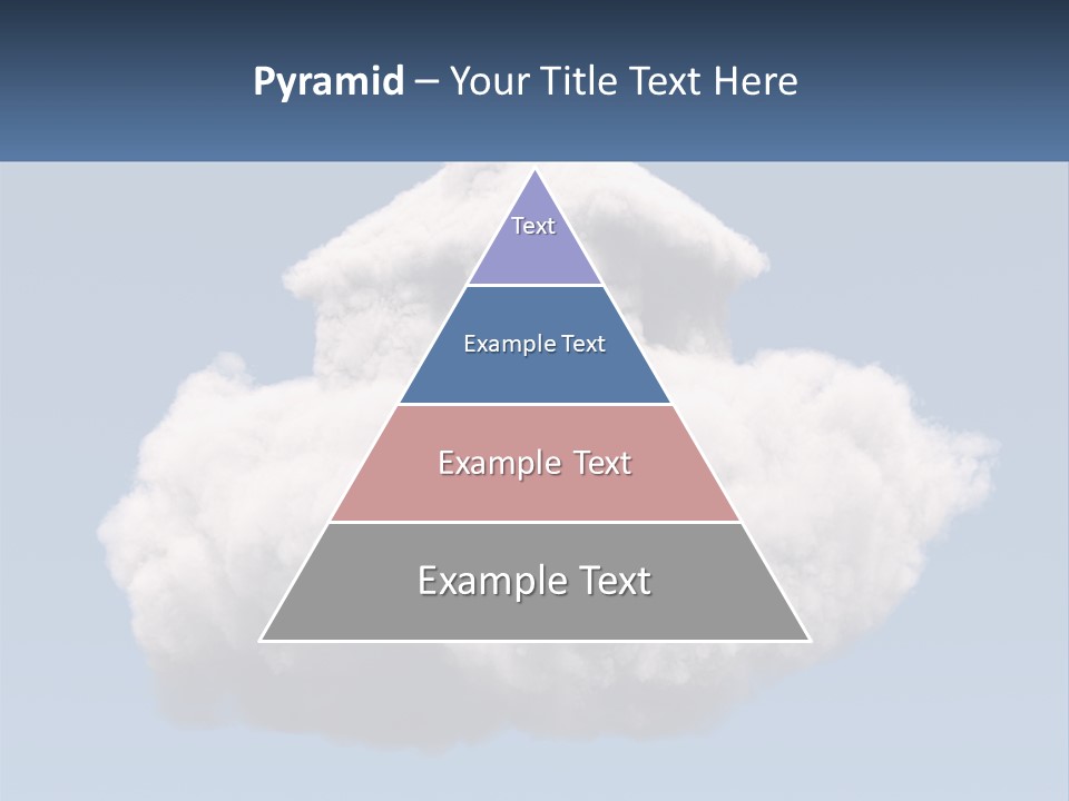 A Cloud With A House On Top Of It PowerPoint Template