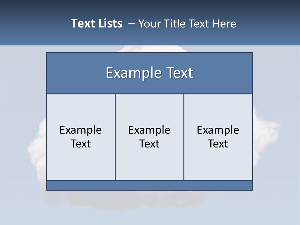 A Cloud With A House On Top Of It PowerPoint Template