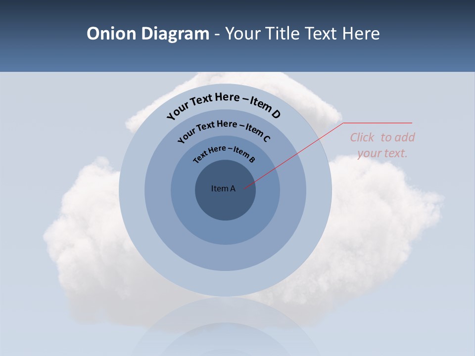 A Cloud With A House On Top Of It PowerPoint Template