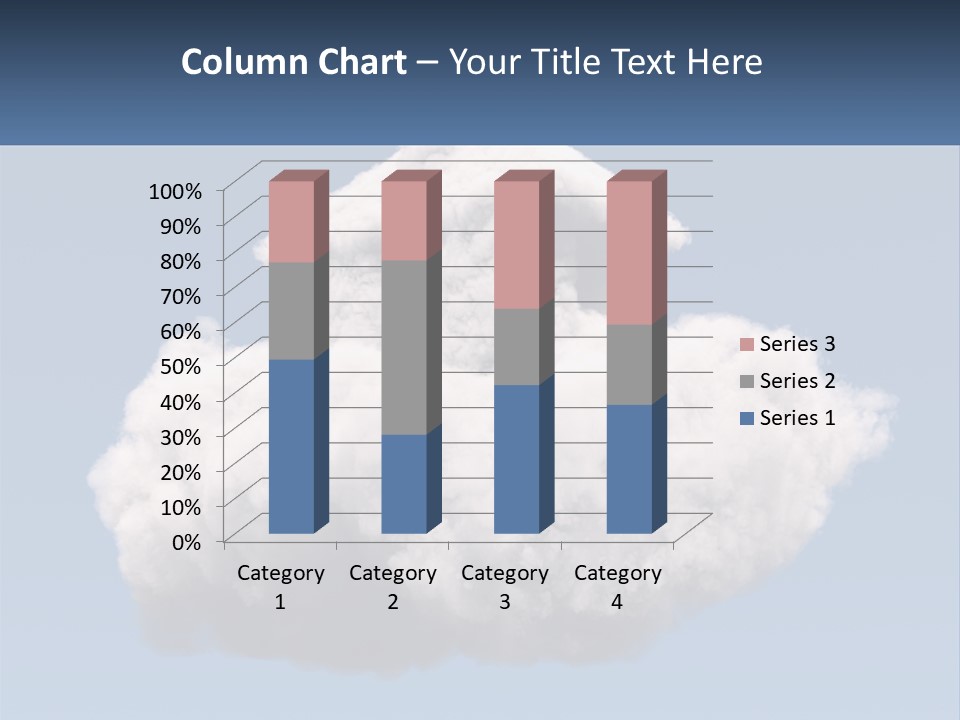 A Cloud With A House On Top Of It PowerPoint Template