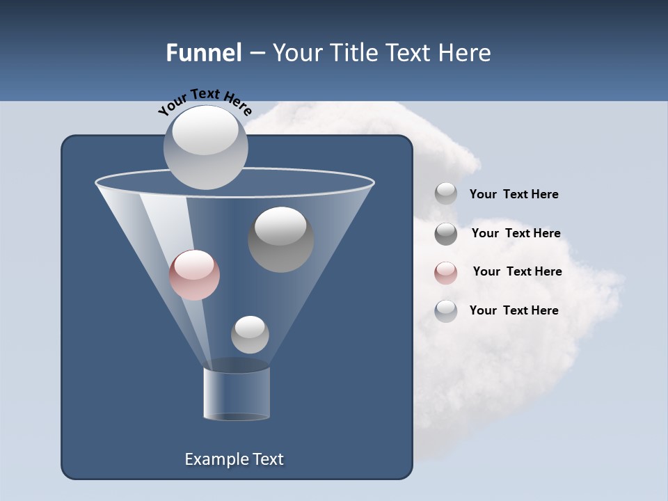 A Cloud With A House On Top Of It PowerPoint Template