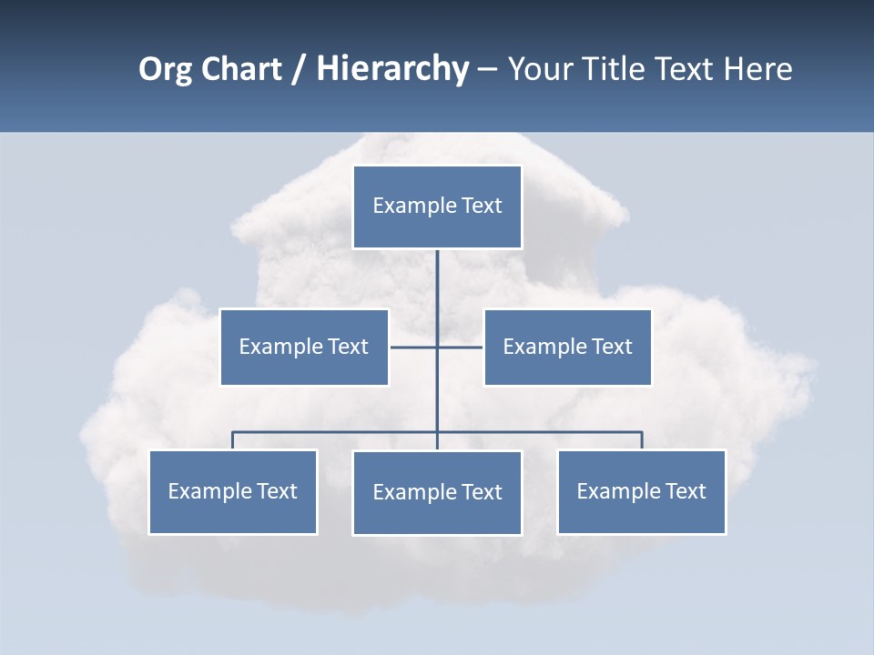 A Cloud With A House On Top Of It PowerPoint Template