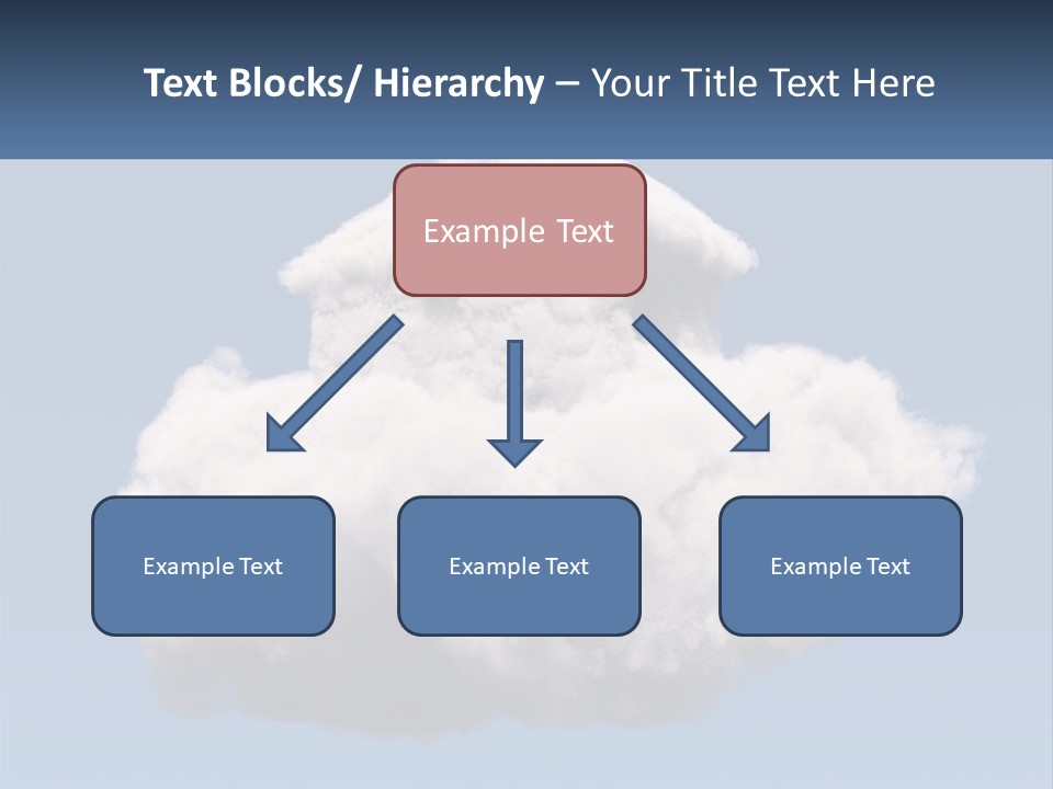 A Cloud With A House On Top Of It PowerPoint Template