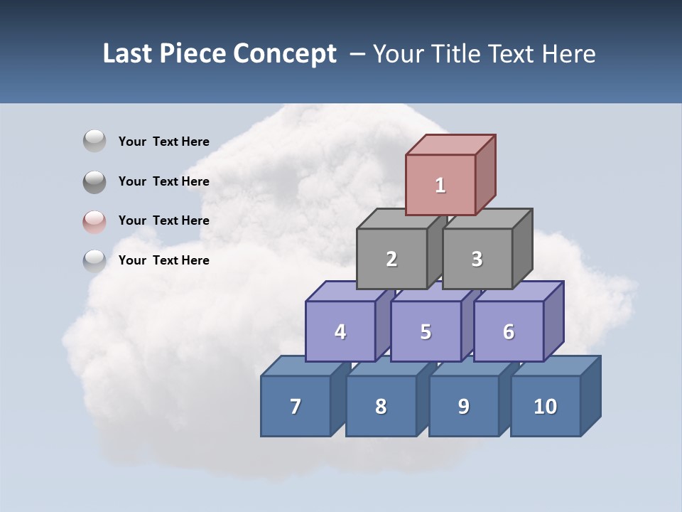A Cloud With A House On Top Of It PowerPoint Template