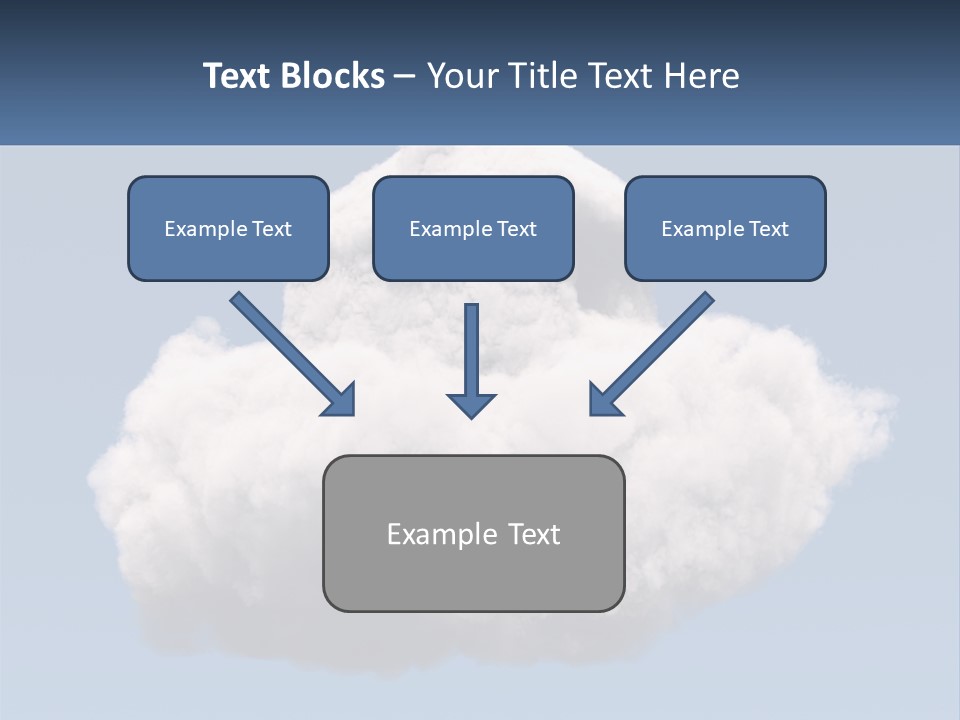 A Cloud With A House On Top Of It PowerPoint Template