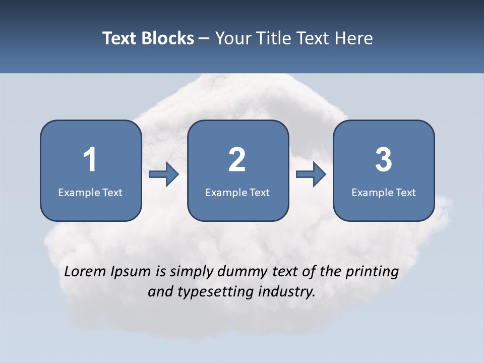 A Cloud With A House On Top Of It PowerPoint Template