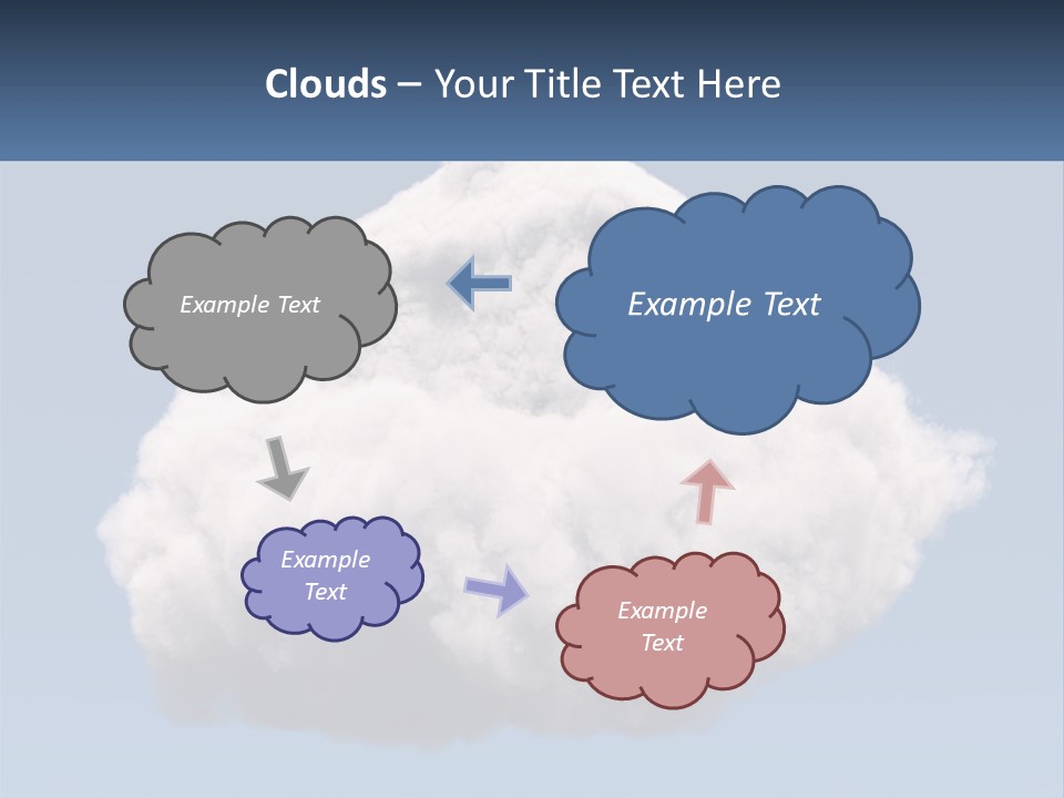 A Cloud With A House On Top Of It PowerPoint Template