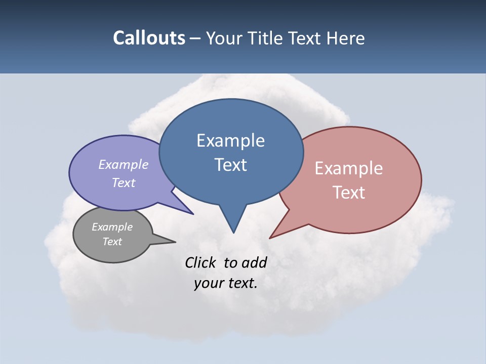 A Cloud With A House On Top Of It PowerPoint Template