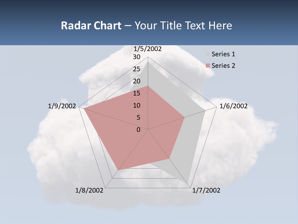 A Cloud With A House On Top Of It PowerPoint Template