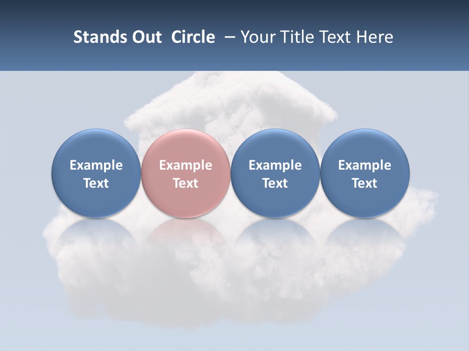 A Cloud With A House On Top Of It PowerPoint Template