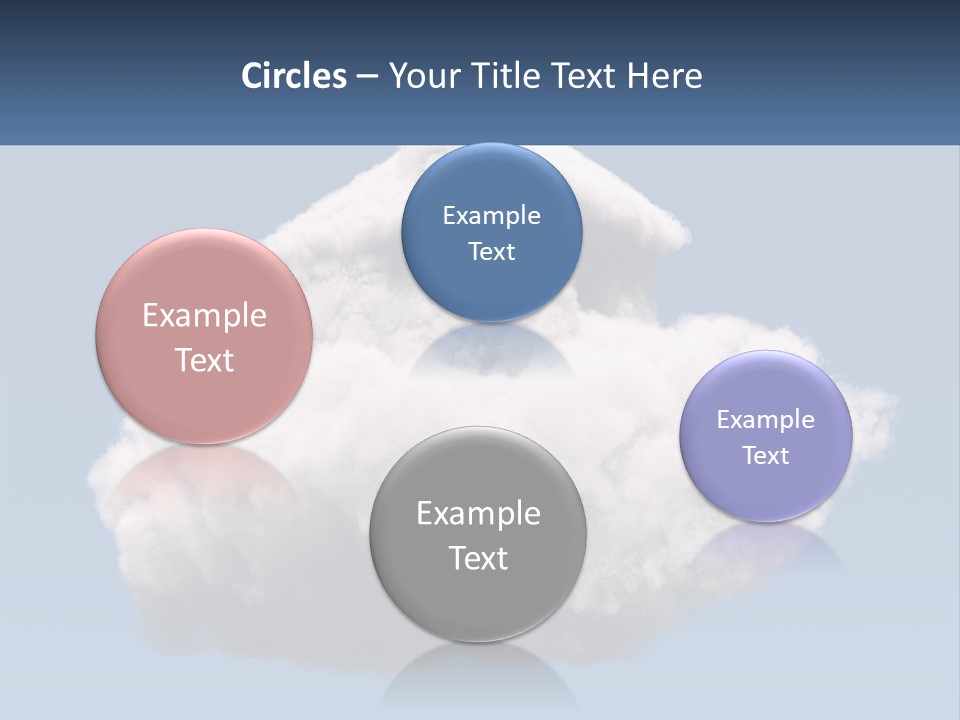 A Cloud With A House On Top Of It PowerPoint Template