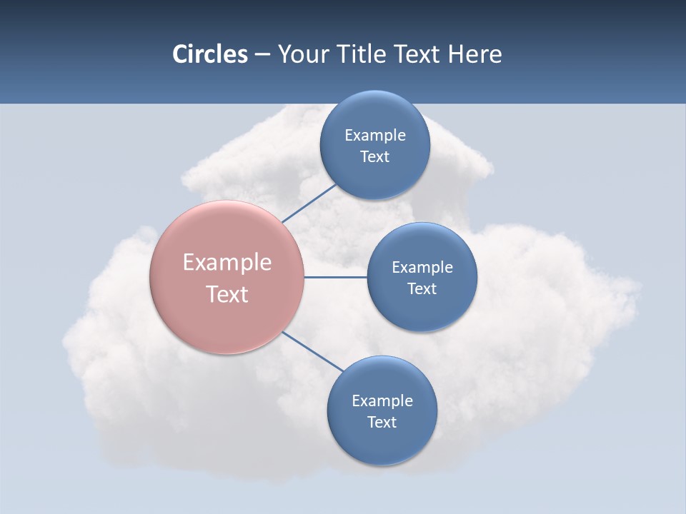 A Cloud With A House On Top Of It PowerPoint Template