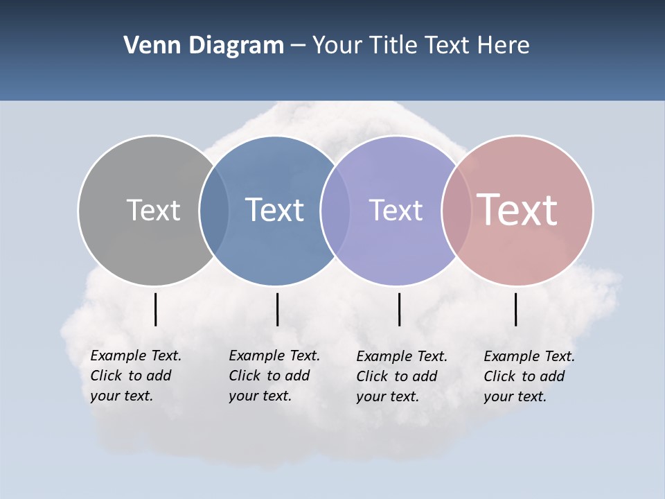 A Cloud With A House On Top Of It PowerPoint Template