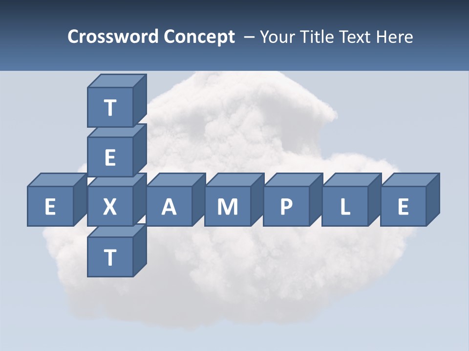 A Cloud With A House On Top Of It PowerPoint Template