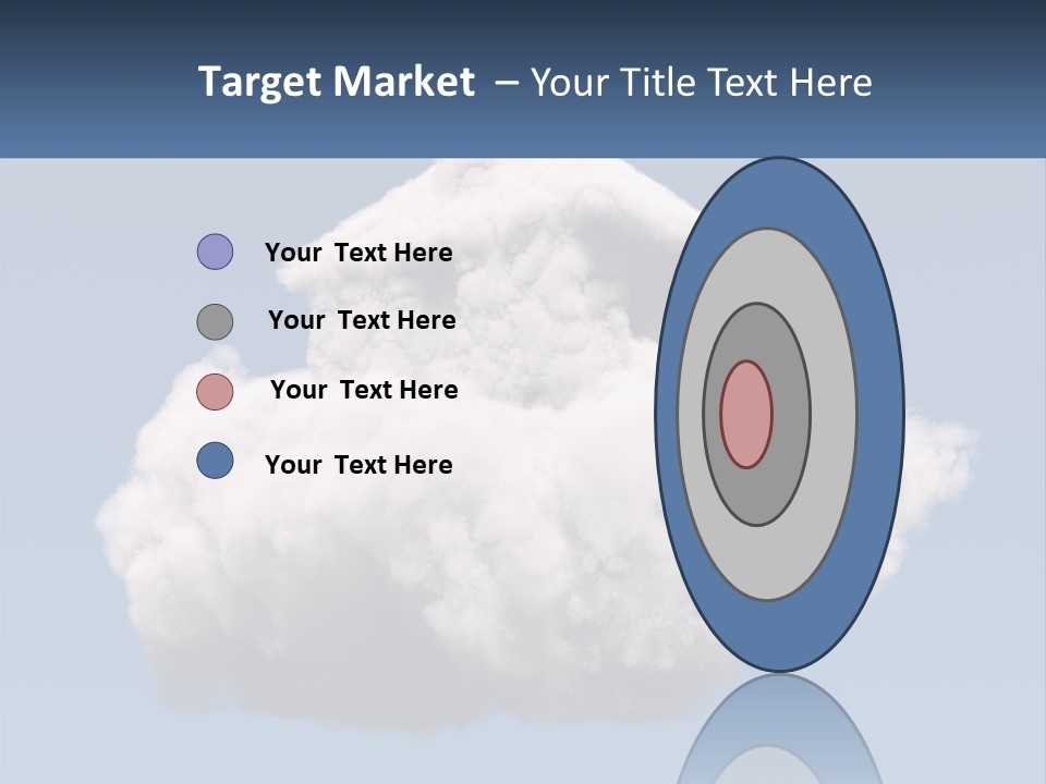 A Cloud With A House On Top Of It PowerPoint Template