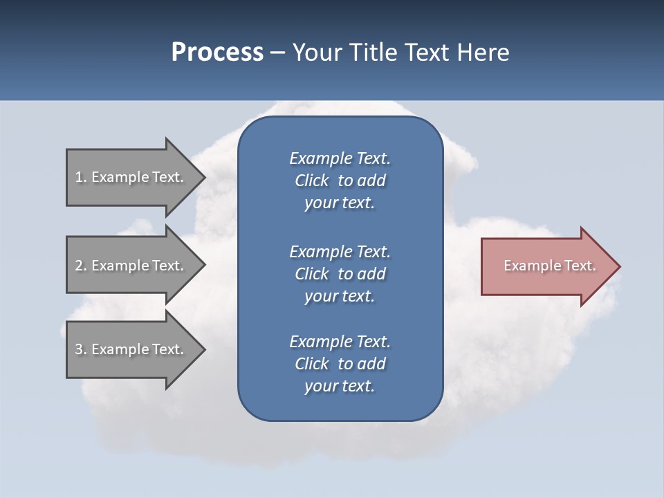 A Cloud With A House On Top Of It PowerPoint Template