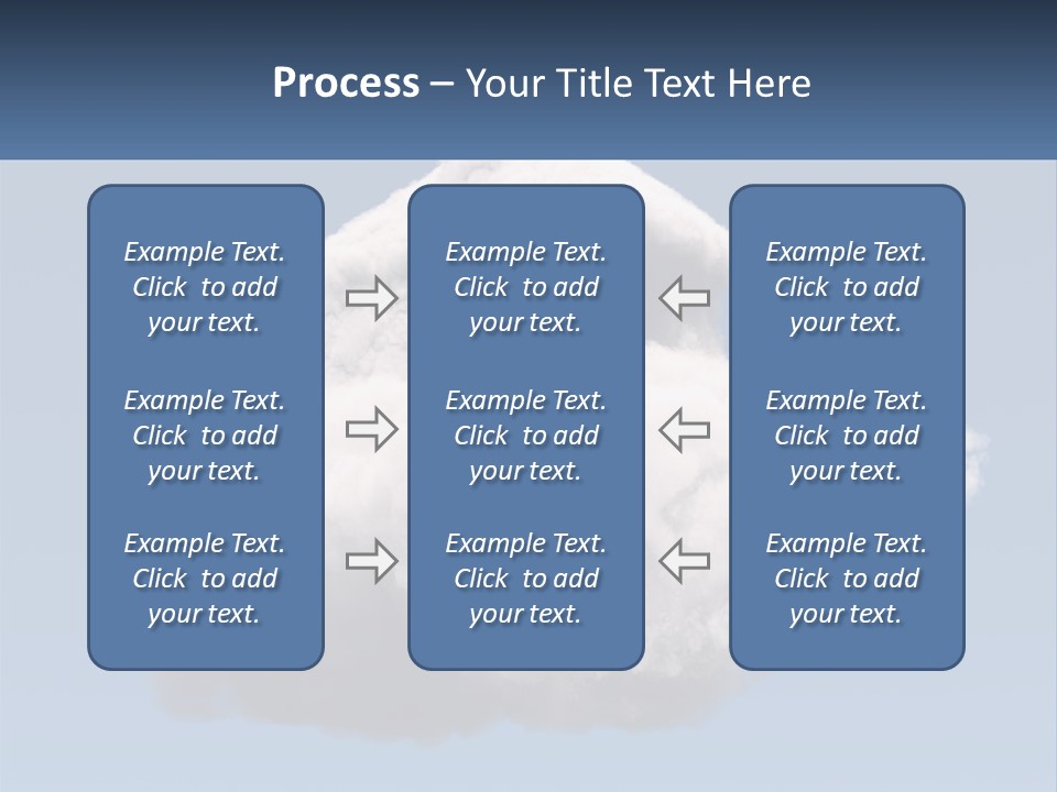 A Cloud With A House On Top Of It PowerPoint Template