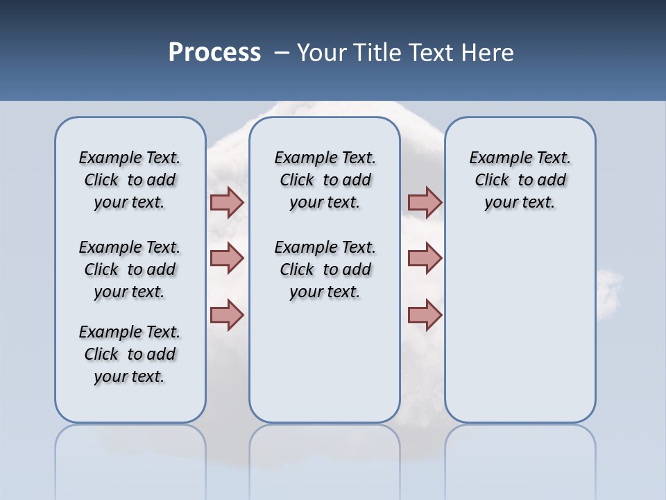 A Cloud With A House On Top Of It PowerPoint Template
