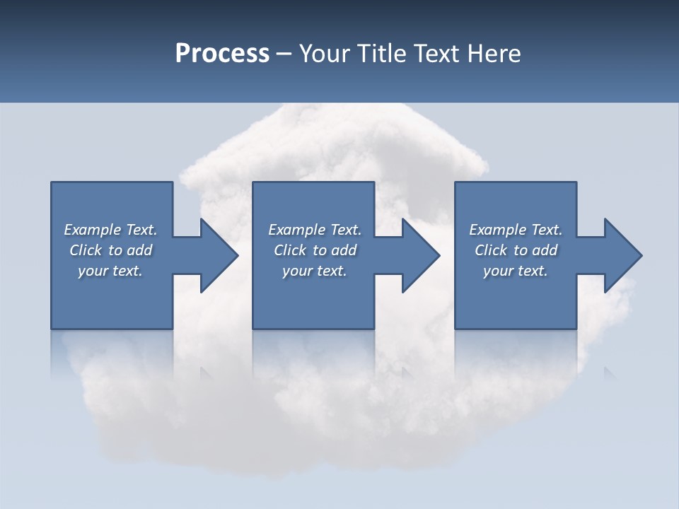 A Cloud With A House On Top Of It PowerPoint Template