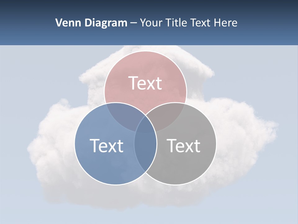 A Cloud With A House On Top Of It PowerPoint Template