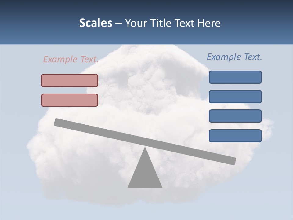 A Cloud With A House On Top Of It PowerPoint Template