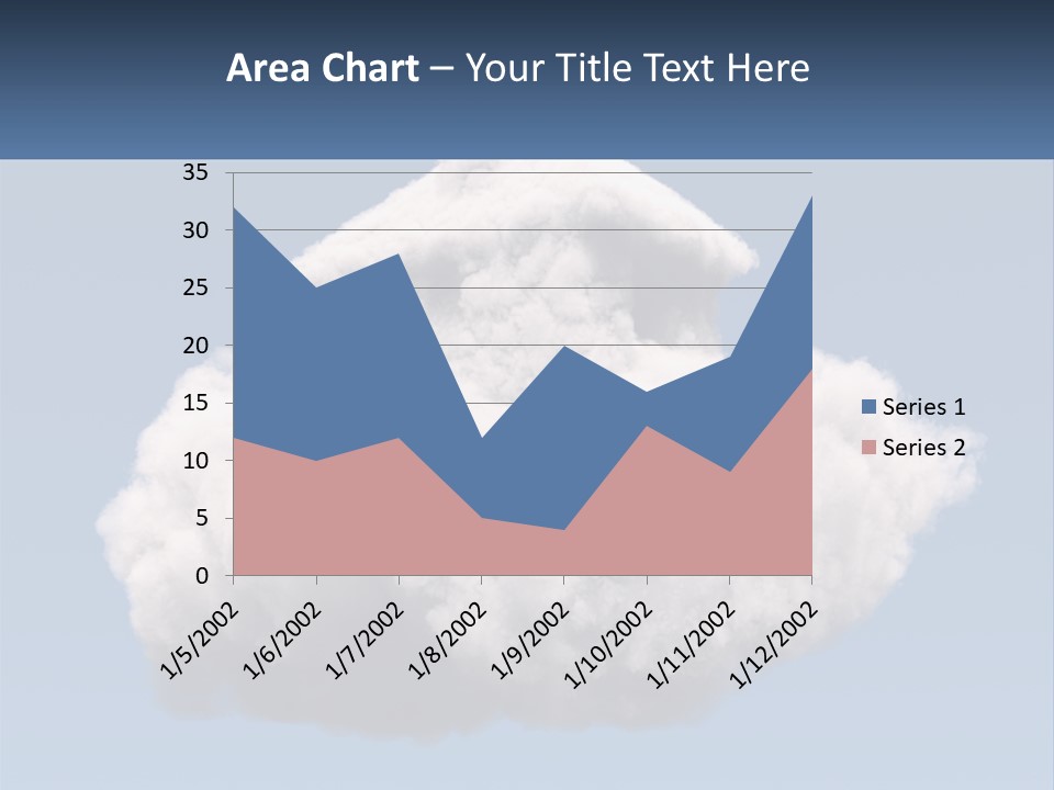 A Cloud With A House On Top Of It PowerPoint Template