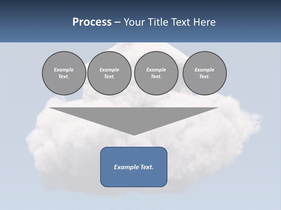 A Cloud With A House On Top Of It PowerPoint Template