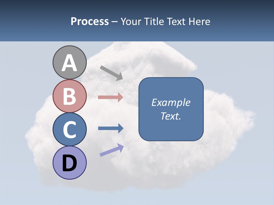 A Cloud With A House On Top Of It PowerPoint Template