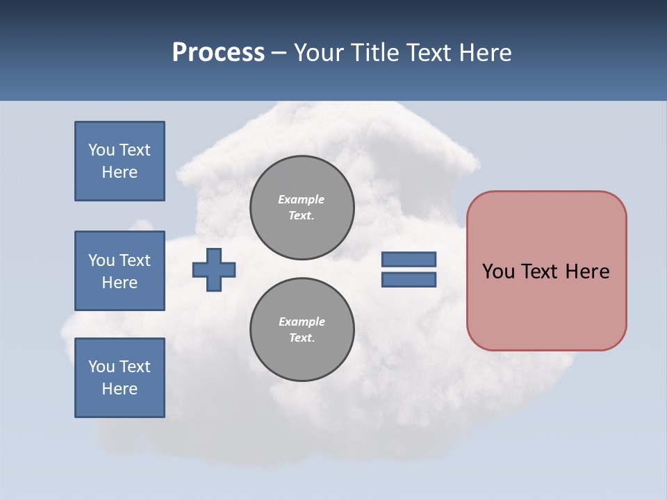 A Cloud With A House On Top Of It PowerPoint Template