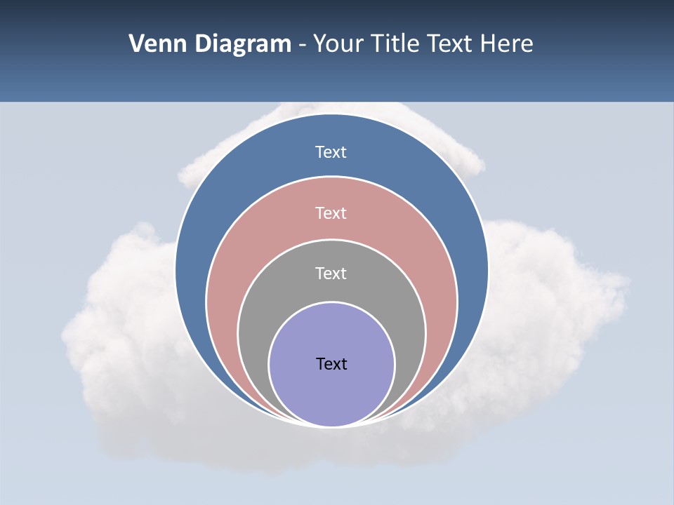 A Cloud With A House On Top Of It PowerPoint Template